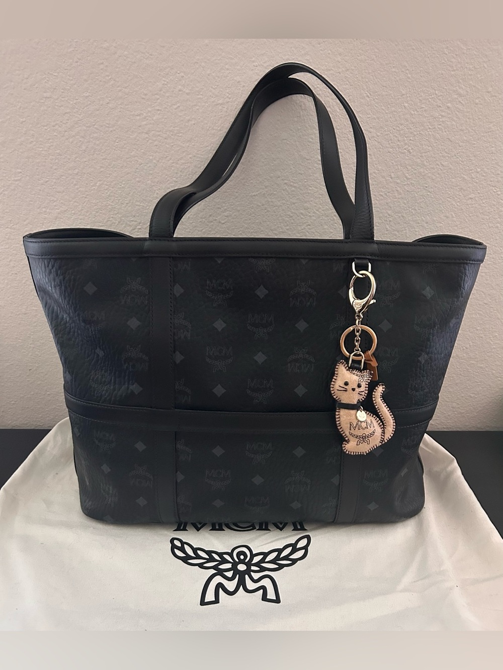 MCM Delmy Visetos Tote Bag